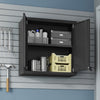 Fortress 30" Floating Textured Metal Garage Cabinet with Adjustable Shelves - Charcoal Grey|Armoire flottante Fortress de Manhattan Comfort de 30 po en métal texturé avec tablettes réglables pour le garage - gris anthracite