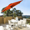 Costway 9FT Patio Umbrella Patio Market Steel Tilt W/ Crank Outdoor Yard Garden Orange