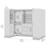 Bestar Versatile 108 W U-Shaped Walk-In Closet Organizer - White|Organisateur de pièce-penderie en forme de U Versatile de Bestar de 108 po (L) - blanc