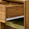 HOMCOM Bedside Table Storage Organizer Side Table with Drawer and Shelf