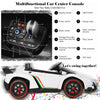 Costway 12v 2-seater Licensed Lamborghini Kids Ride On Car W/ RC & Swing Function White