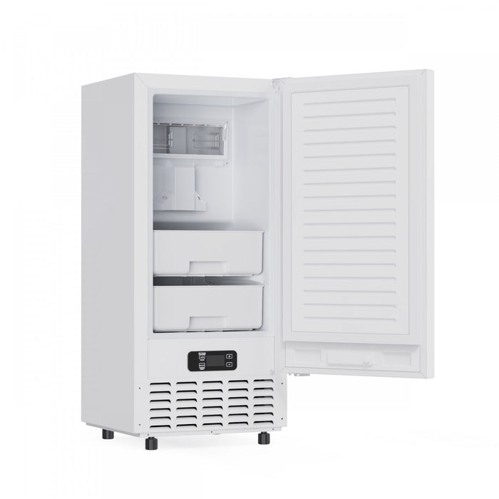 Forno Cristallo 15 Inch Freestanding/Undercounter Ice maker, 66.1 lbs White -FIMBI7307-15WHT Ice Maker