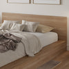 Kanso Low Platform Bed Set King Bed | Kanso Lit a Plateforme Basse avec Tete de Lit