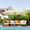 Outsunny 15' Double-sided Umbrella Beige