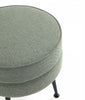 Bailey Mid-Century Modern Upholstered Accent Ottoman in Sage Green | Pouf d’appoint capitonne Bailey style milieu du siecle en vert sauge