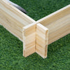 Outsunny 39'' X 39'' Screwless Raised Garden Bed, Wooden Planter Box, Easy Diy Herb Garden For Veget|Outsunny 39'' X 39'' Jardin Sureleve Sans Vis, Jardiniere En Bois, Jardin D'herbes Facile A Faire Po