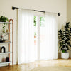 Umbra Bellwood Matte Black Expandable 1" Curtain Rod - 42"-120" | Tringle à rideaux extensible Bellwood de Umbra noir mat de 1 po - 42 po à 120 po