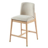 Clara Rubber Wood Bar Stool Set of 2,Natural | Clara – Lot de 2 tabourets de bar en bois d’hevea, finition naturelle