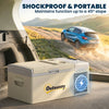Outsunny 12 Volt Car Refrigerator, 17QT Car Fridge Electric Cooler, 12/24V DC and 100-240V AC, -4℉-50℉, Portable Refrigerator for Truck SUV Travel Camping Road Trips Tailgating