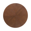Voss Modern Round Dining Table with Ash Veneer Tabletop & Metal Base, Brown | Table a manger ronde moderne Voss avec plateau en frene et base metallique, brun