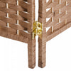 Homcom Double Hinged Woven Wicker Room Divider And Privacy Screens|Homcom Separateur De Piece En Osier Tisse A Double Charniere
