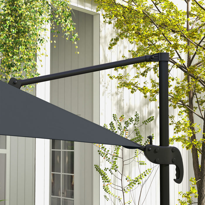 Outsunny 10' Square Cantilever Umbrella