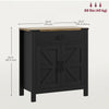 HOMCOM Sideboard Buffet Cabinet w/ Drawer and Shelf, Farmhouse Sideboard