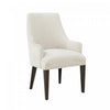 Beever Modern Chenille Wood Armchair in Cream - Set of 2 Dining Chair | Fauteuil moderne Beever en bois et chenille creme - Lot de 2