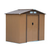 Outsunny 7' X 4' X 6' Garden Storage Shed Outdoor Patio Yard Metal Tool Storage House W/ Steel Floor|Outsunny 7' X 4' X 6' Abri De Jardin Hangar De Rangement Patio Exterieur Metal Rangement Outil Maiso
