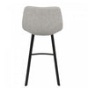 LumiSource Outlaw Grey Faux Leather Industrial Counter-Height Stool - Set of 2|Tabouret industriel Outlaw de hauteur comptoir en similicuir gris - ensemble de 2