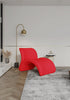 Rosebud Modern 1-Piece Accent Chair in Fuchsia, Red and Yellow | Fauteuil d’appoint moderne Rosebud 1 piece en fuchsia, rouge et jaune