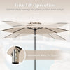 Costway 10ft Patio Umbrella Outdoor W/ 59 LBS Heavy-Duty Round Umbrella Stand