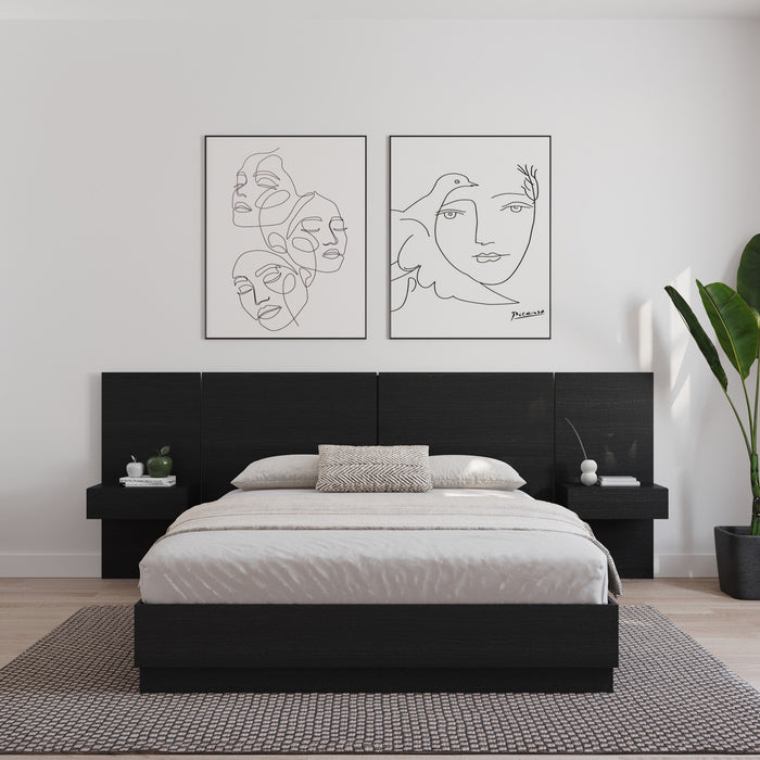 Milano Floating Nightstand Extension Panel Set of 2