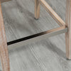 HOMCOM Bar Stools Set of 2, Upholstery Padded Chairs Wood Legs