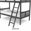 Storkcraft Caribou Twin over Twin Bunk Bed - Gray