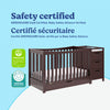 Graco Remi 4-in-1 Convertible Crib and Changer - Espresso
