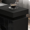 HOMCOM Nightstand, Side Table w/ LED Lights, for Bedroom