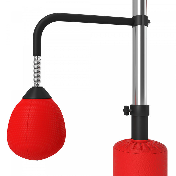 Soozier Standing Punching Bag With 2 Speed Balls, 360° Reflex Bar, Red