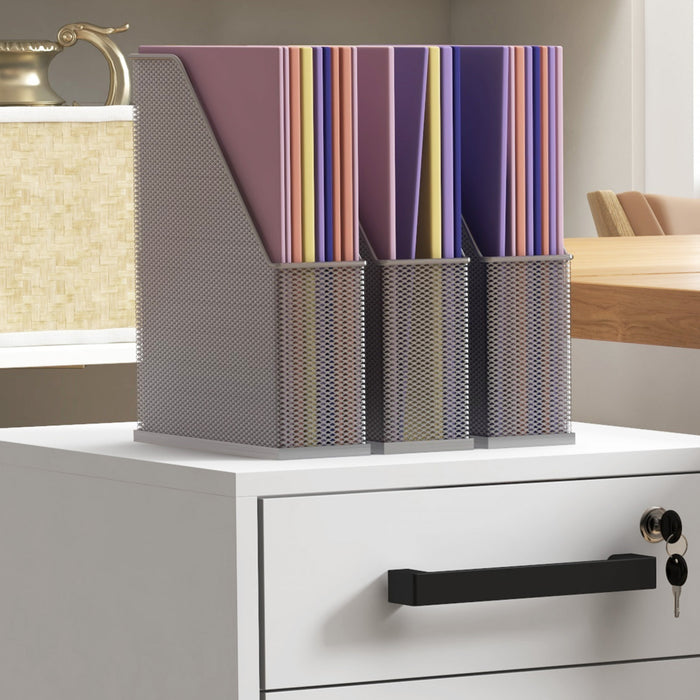 Homcom 3 Drawer File Cabinet With Hanging Bar For Letter A4 Size