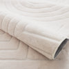 Velvet Cream Circles Washable Shag Area Rug 5'x7' Indoor Area Rug | Tapis Lavable A Poils Longs En Velours Creme A Motifs Circulaires 5'x7'