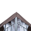 Outsunny 10'x10' Garden Gazebo Patio Canopy Portable Party Event Backyard W/ Mosquito Netting Coffee|Abri De Jardin Outsunny 10'x10' Auvent De Terrasse Fete Portative Cour Arriere De L'evenement Avec M