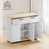 HOMCOM Sideboard Buffet Cabinet with Drawer and Adjustable Shelves, White