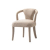 Palmer Mid-Century Modern Upholstered Tweed Armchair in Gold Dust Dining Chair | Fauteuil Palmer style milieu du siecle moderne en tweed dore