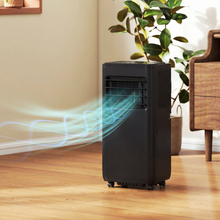 HOMCOM 8000 BTU AC Unit, Portable Air Conditioner with WiFi Control, Black