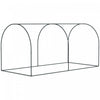 Outsunny 8 X 4ft Crop Cage With Two Zippered Doors And Ground Stakes Black|Outsunny Cage De Culture 8 X 4pi Avec Portes Zippees Sac De Rangement, Noir