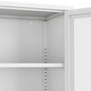 Amelia Modern 32" Metal Accent Cabinet in White | Armoire d’appoint moderne Amelia 32" en metal blanc