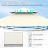 Costway 8' X 5' Grill Gazebo With 2 Shelves 7 Hooks Metal Frame Soft Top Beige