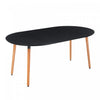Noah Space-Saving Dining Table with Extendable,Black | Table a manger gain de place Noah avec rallonge, couleur noire