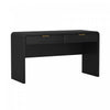 Grace Modern 54" Office Desk in Black and Gold (2-Drawer) | Bureau moderne Grace 54" en noir et or (2 tiroirs)