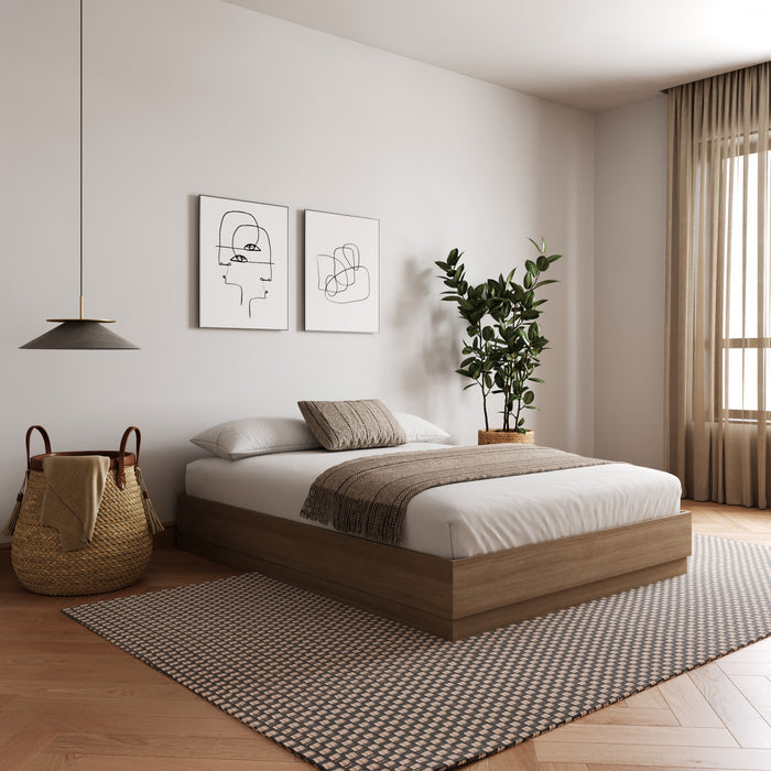 Milano Platform Bed Frame King Bed