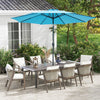 Costway 10FT Patio Umbrella Sunshade Market Steel Tilt with Tilt Mechanism Crank Handle
