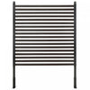 Outsunny Picket Metal Garden Fence 4 ft Outdoor Fencing with Feet, Brown