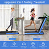 Superfit 2.25hp 2 In 1 Folding Treadmill Jogging Machine W/app Control Blue