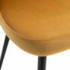 HOMCOM Dining Chairs Set of 2, Mid-Back Velvet-touch Upholstery Side Chair