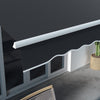 Outsunny 10' X 6.5' Retractable Awning With LED Lights, Uv40+, Dark Grey|Outsunny Auvent Retractable 10' X 6.5' Avec Lumieres LED, Uv40+, Gris