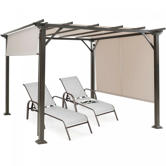 10' X 10' Pergola Kit Metal Frame Gazebo &canopy Cover Patio Furniture Shelter