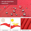 Costway 10Ft Square Patio Offset Cantilever Umbrella 360 Degree Tilt Aluminum Red