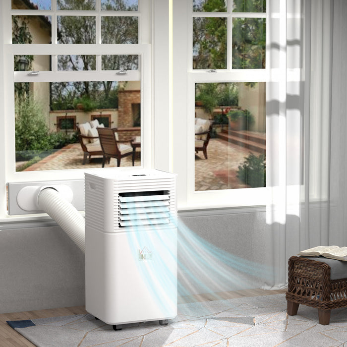 HOMCOM 8000 BTU Air Conditioner, Quiet AC Unit with Remote Control, White