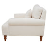 Aurelia Elegant Circular Armrest Chair with Ergonomic Lumbar Support, Beige | Aurelia Fauteuil Elegant a Accoudoirs Circulaires et Soutien Lombaire Ergonomique, Beige