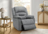 MONARCH SPECIALTIES 34" WIDE, LARGE UPHOLSTERED POWER RECLINING CHAIR, USB PORTS INCLUDED, BLUE FABRIC, TRANSITIONAL Recliner | MONARCH SPECIALTIES 34" DE LARGEUR, GRAND FAUTEUIL REMBOURRE INCLINABLE, PORT USB INCLUS, TISSU BLEU, TRANSITIONNEL